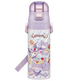 Kuromi Stainless Steel Flask Water Bottle with Shoulder Strap (470ml)