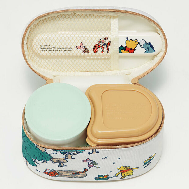 SKATER Stainless Steel Thermal Lunch Box Set - Winnie the Pooh