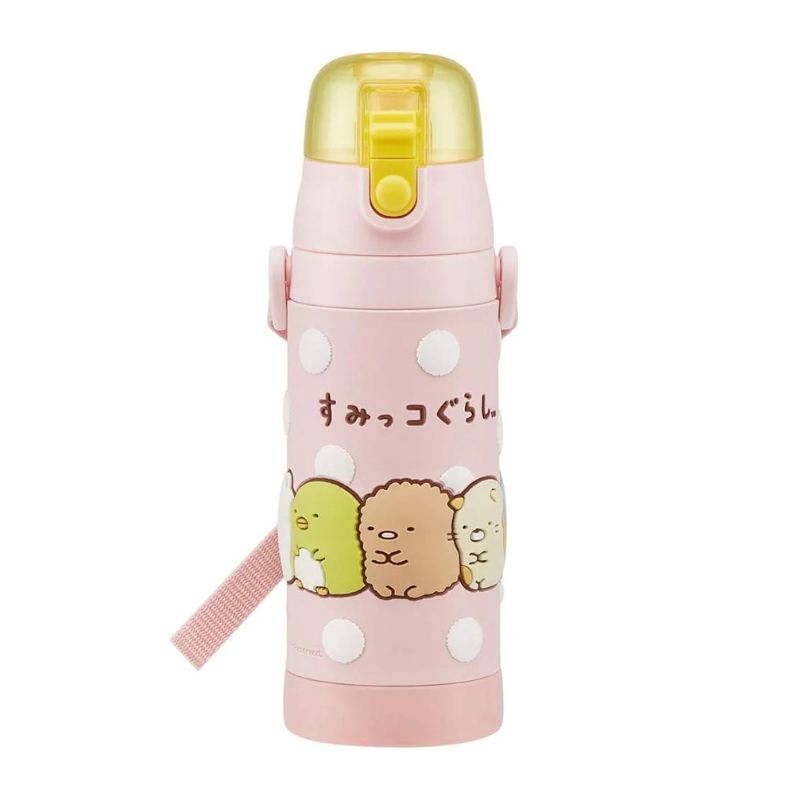 Skater Stainless Steel Flask Water Bottle (480ml)- Sumikko Gurashi