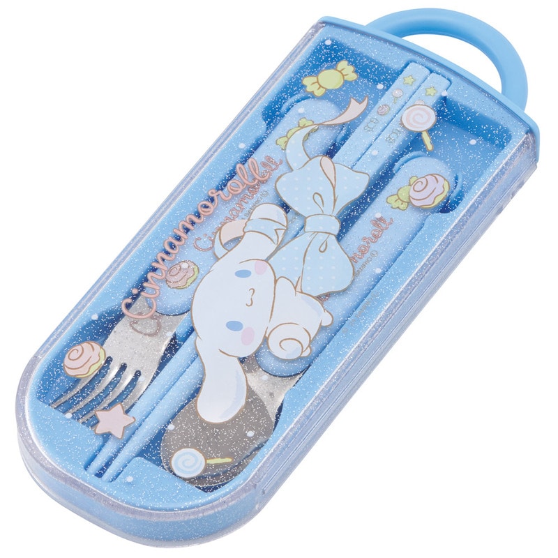 Skater Stainless Steel Portable Cutlery Trio Set - Cinnamoroll
