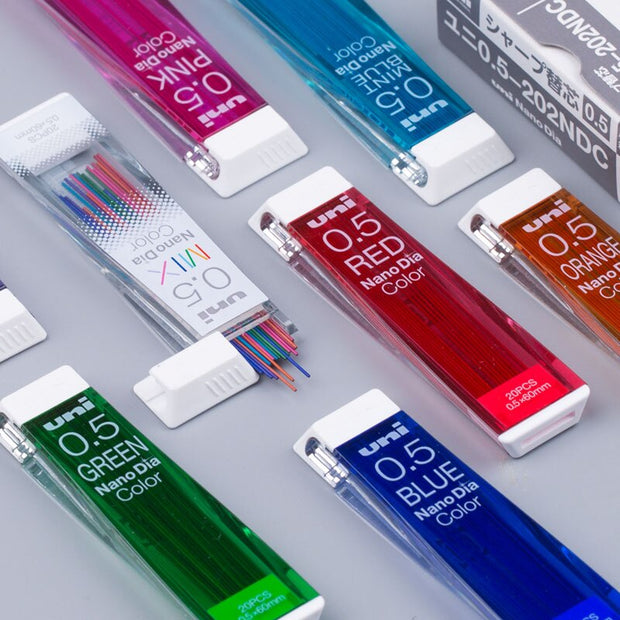 Uni Nano Mechanical Pencil Color Lead 0.5mm (7 Colors)