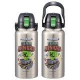 Minecraft One-Push Direct Stainless Steel Bottle with Handle (1000ml)