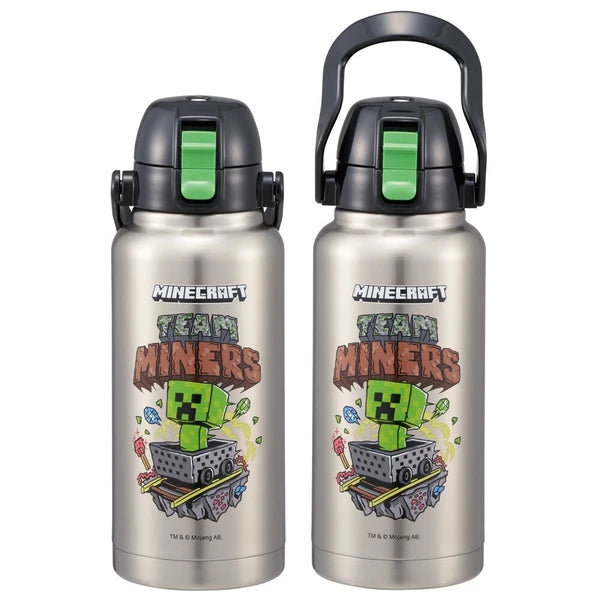 SKATER Minecraft 1000ml Stainless Steel Water Bottle with Handle