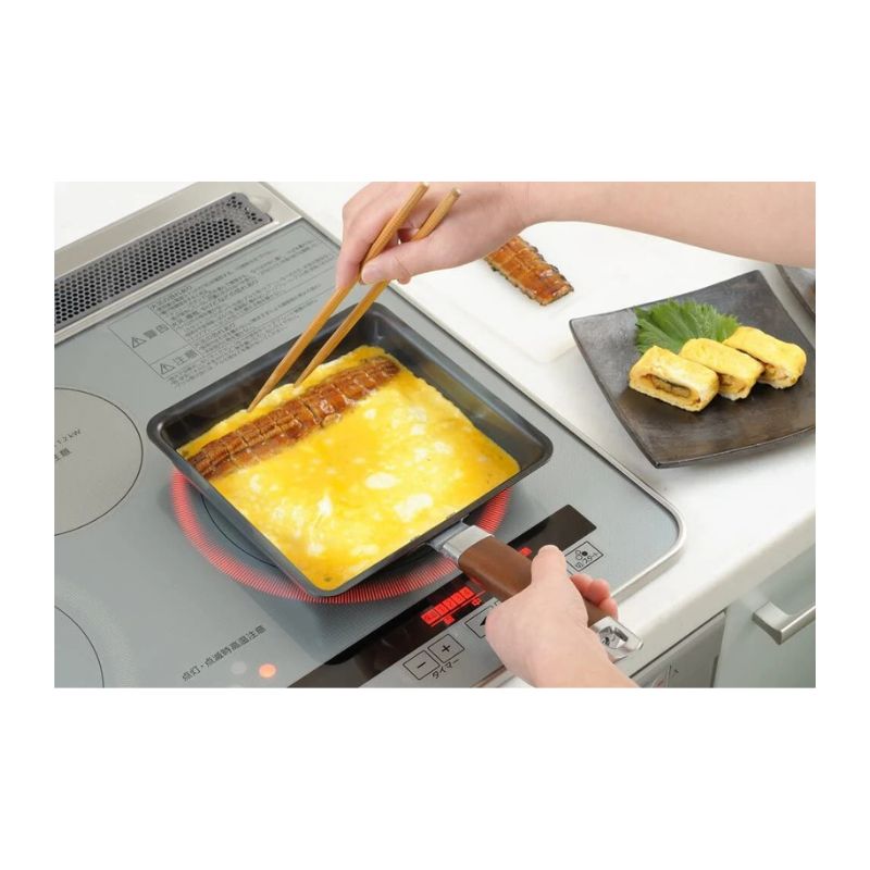 Yoshikawa Wide IH Tamagoyaki Omelette Iron Pan