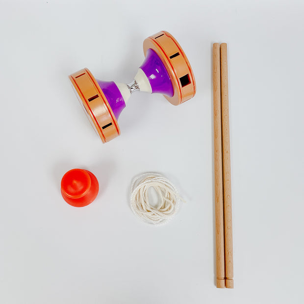 3-in-1 Retro Chinese Diabolo Playset 扯鈴三合一