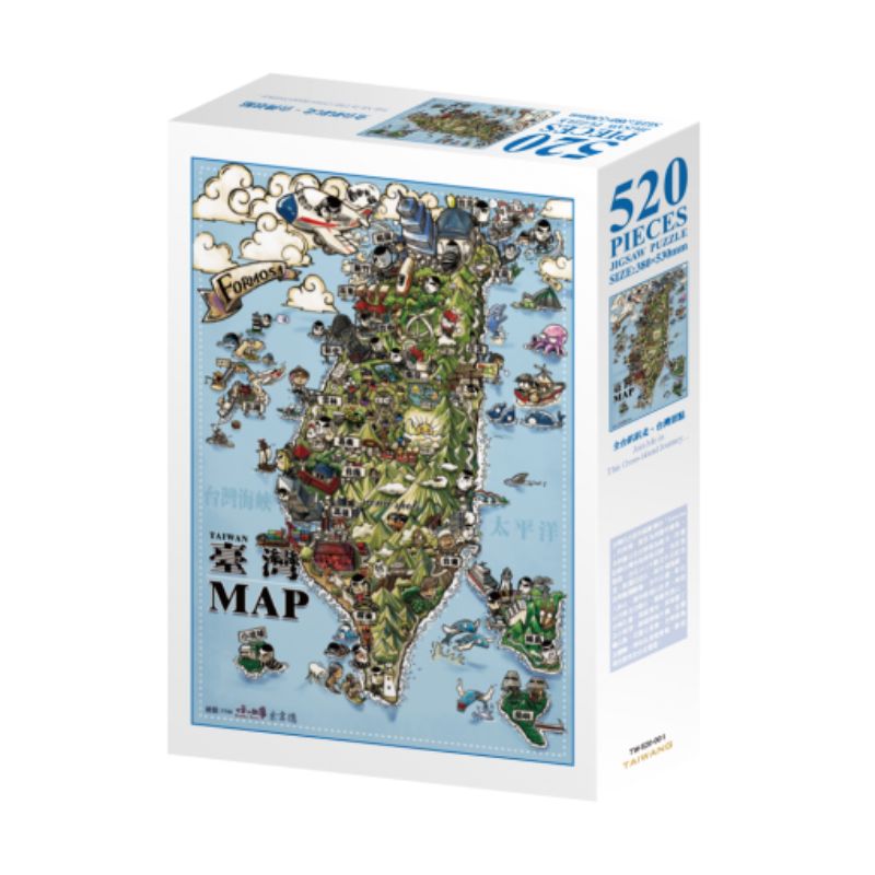 全台趴趴走 台灣景點拼圖 – 520片