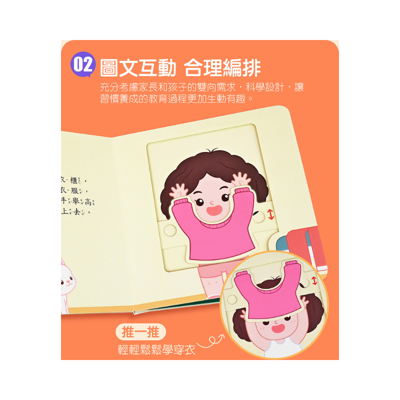 我會自己吃飯-好習慣推拉轉遊戲書