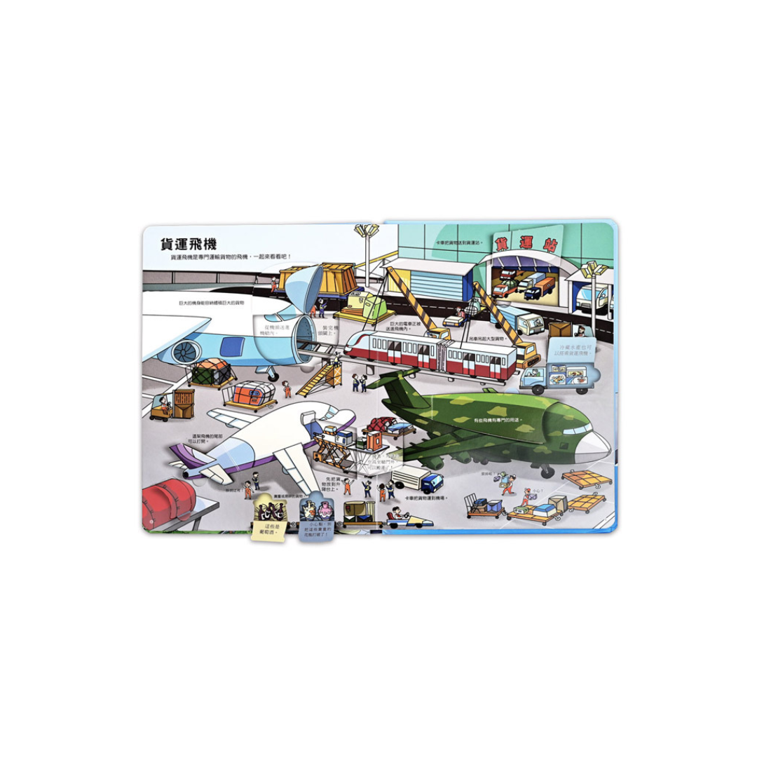 趣味科學知識翻翻書-揭秘機場(點讀版)