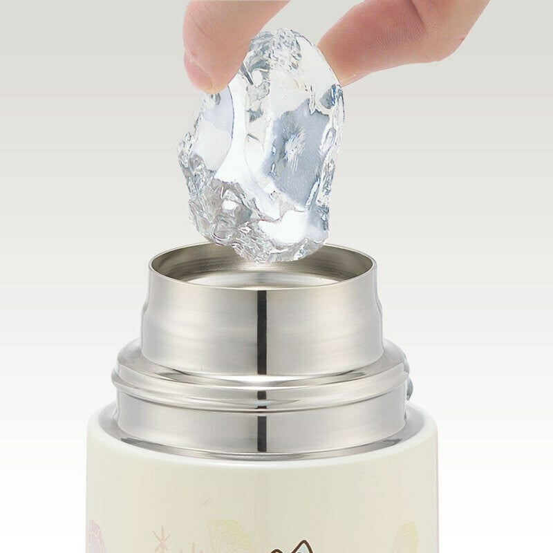 SKATER Ultralight Stainless Steel Flask Water Bottle with Shoulder Strap - Sumikko Gurashi Mole’s Home (580ml)