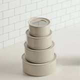 Fika One Ceramic Food Container Essential Set of 4 - Round