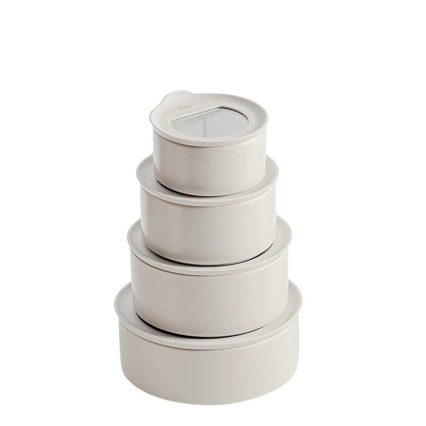 Fika One Ceramic Food Container Essential Set of 4 - Round