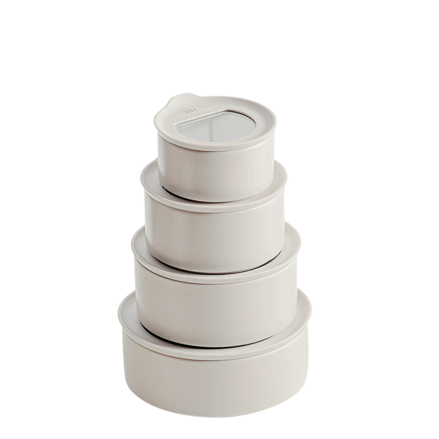 Fika One Ceramic Food Container Essential Set of 4 - Round