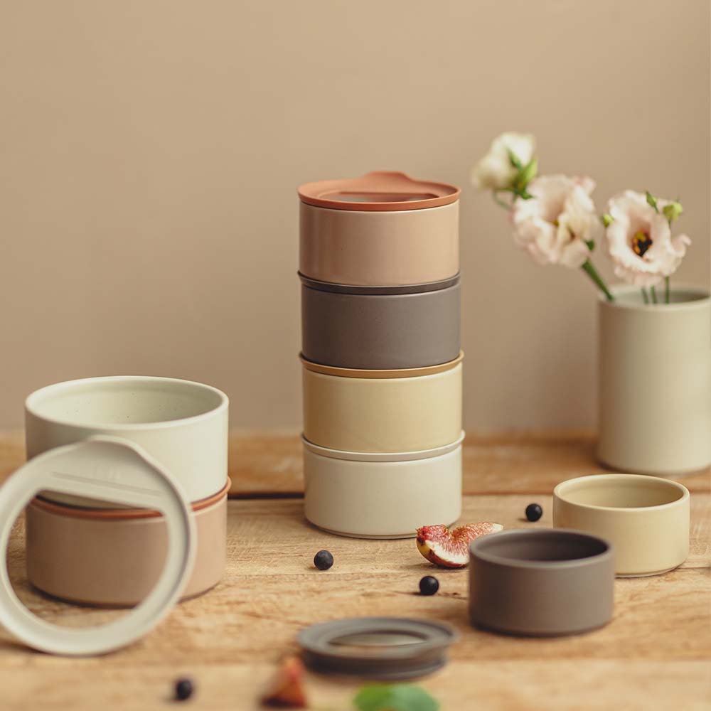 Fika One Ceramic Round Food Storage Container (14oz)
