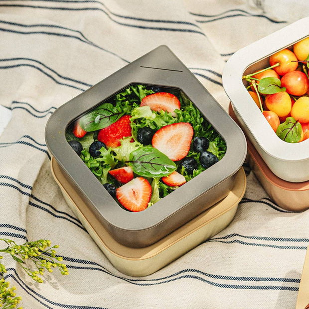 Fika One Ceramic Square Food Storage Container (30oz/ 900ml)