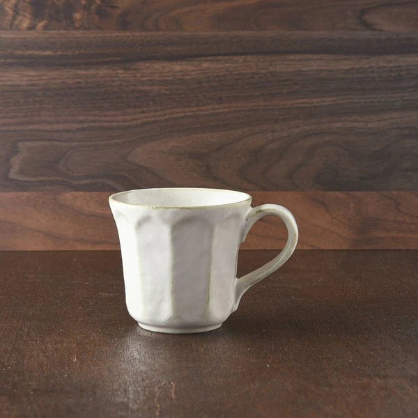 Rokuro Mino Ware Mug 日本小兵粉引馬克杯 - Off White