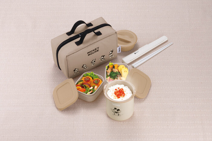 THERMOS 保溫便當盒組（日本限定米奇款）