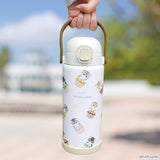 日本Mofusand 貓福珊迪不鏽鋼直飲水壺 1000ml