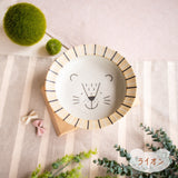 Mogu Mogu Japanese Mino Ware Kids Plate 3-Peice Set