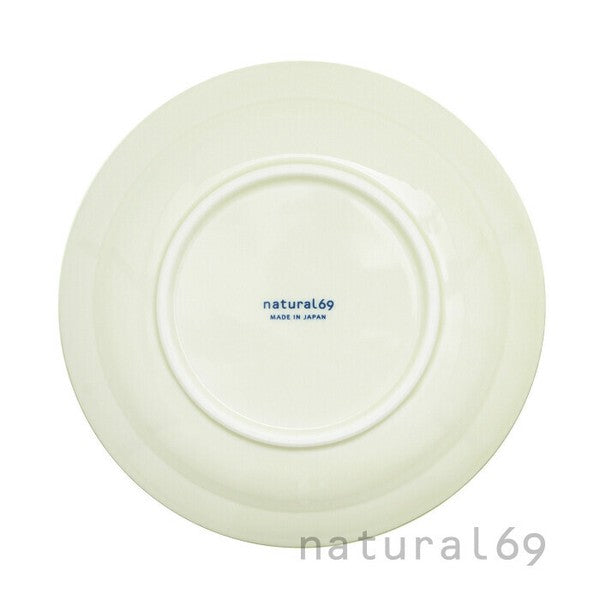 Kogashi Gosu Burnished Hasami Ware Plate – Round Pattern – 8"