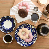 Kogashi Gosu Burnished Hasami Ware Plate – Leaves of Trees – 8"