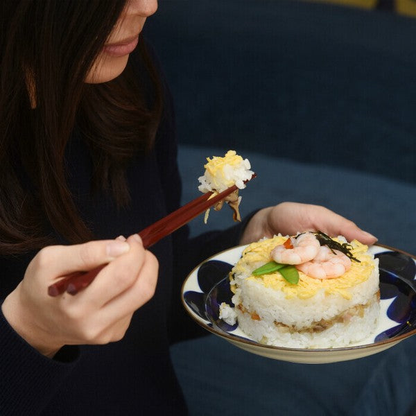 Kogashi Gosu Burnished Hasami Ware Plate – Round Pattern – 8"