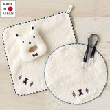 Organic Imabari Baby Towel Gift Set (Navy / Red)