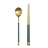 Kara Gold Spoon & Chopsticks Set
