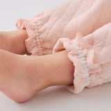 Warm Quilted Pajamas with Stretchy Belly Waistband – Pink Ribbon Bouquet