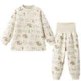 Warm Quilted Pajamas with Stretchy Belly Waistband – Circus Parade