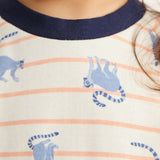 Smooth Cotton Pajamas with Stretchy Belly Waistband – Ring-Tailed Lemur