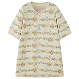 Warm Quilted Wearable Gown Sleeper – Flower Rabbit