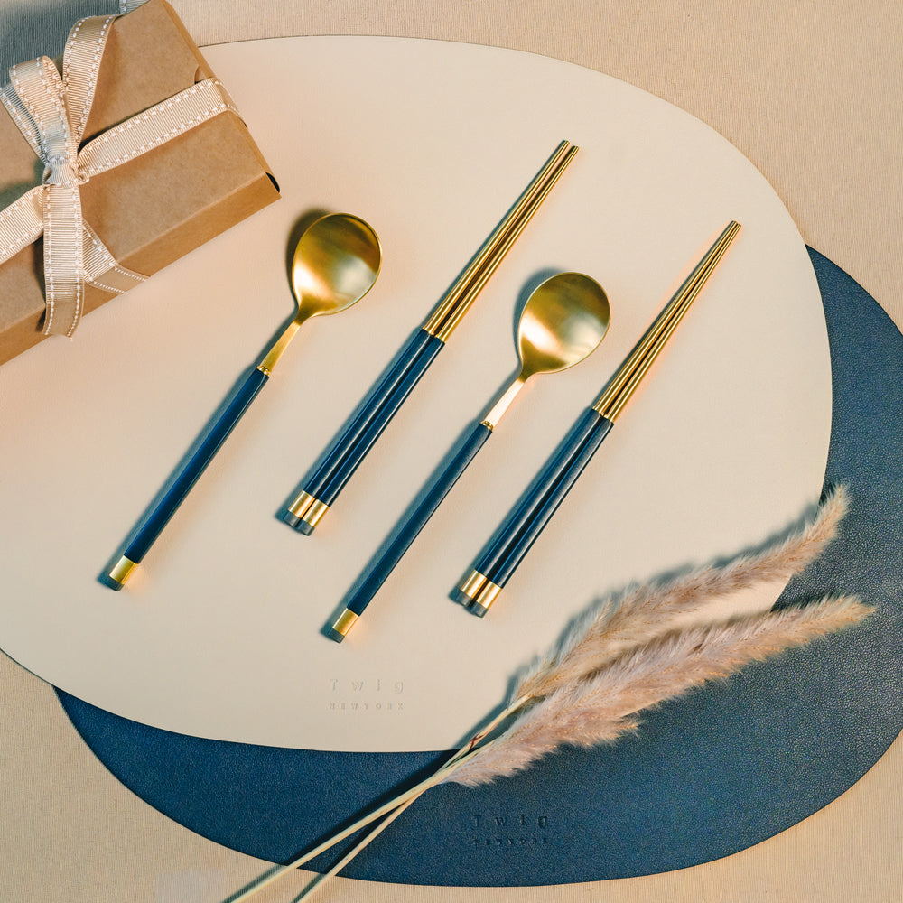 Kara Gold Essential Dining Set for 2