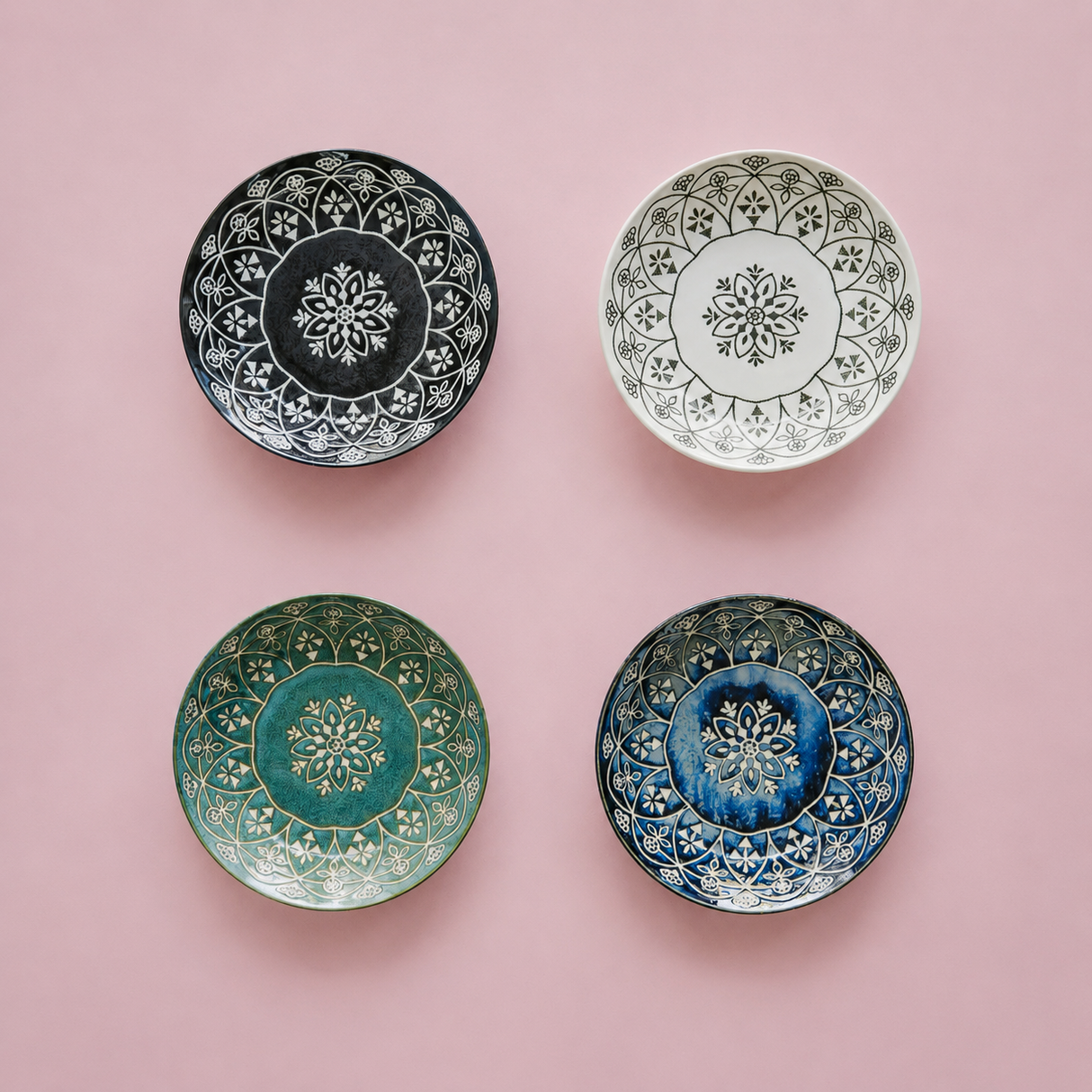 Mino ware Moroccan deep pasta plates (3 color)