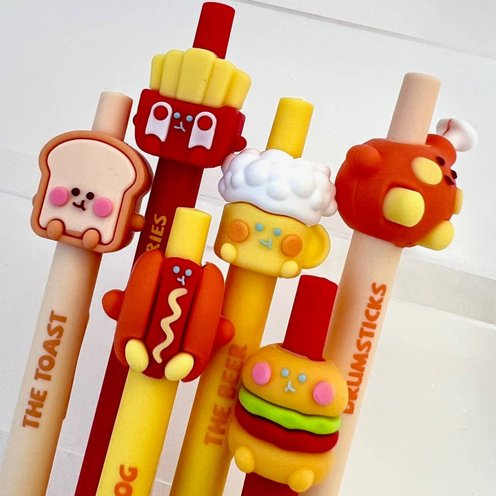 FAST FOOD SNACK RETRACTABLE GEL PEN