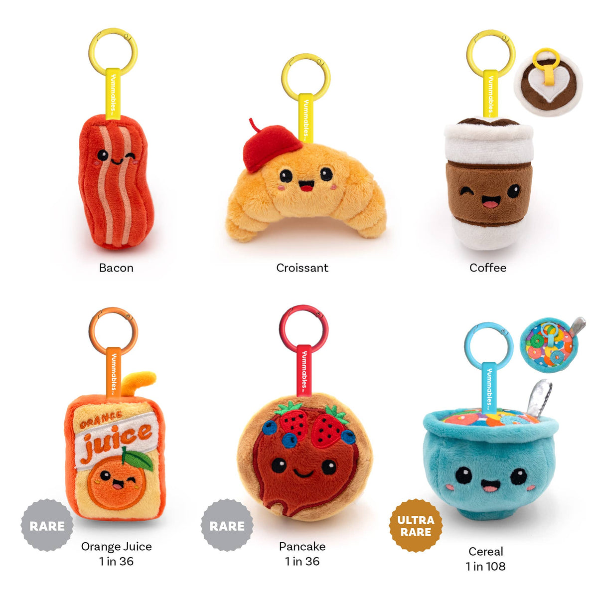 Brekkie Pals 早餐好朋友｜絨毛吊飾盲盒