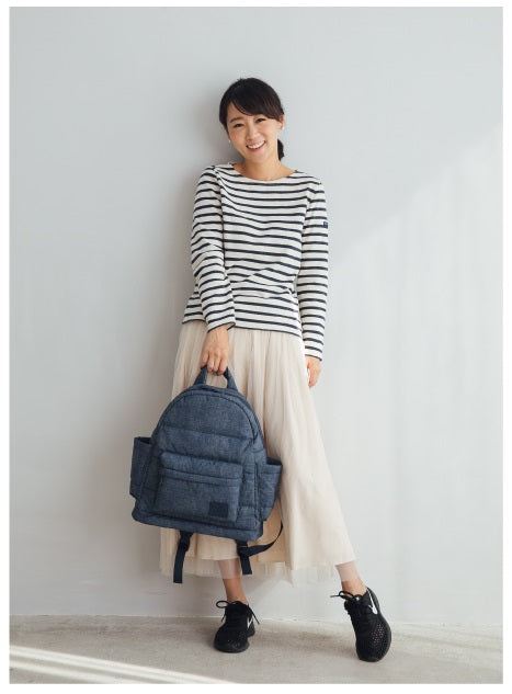 Airy Backpack Baby Diaper Bag -  Denim Blue (M)