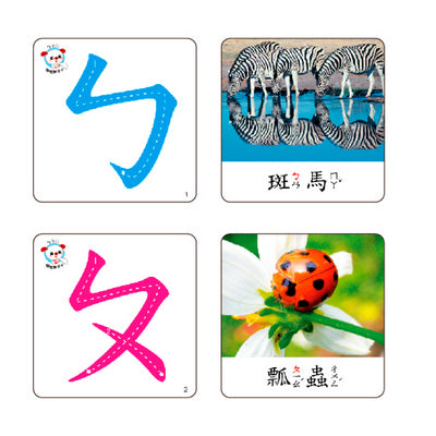 ABC/ㄅㄆㄇ/123觸感識字卡套組