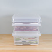 Stackable Fridge Food Saver Organizer 日本霜山 冰箱雞蛋/蔬果/水餃收納保鮮盒 附蓋