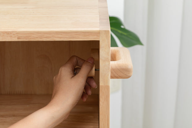 【Explorista】 Desk-Height Wooden Bookshelf and Storage 好好學移動式實木書架收納櫃