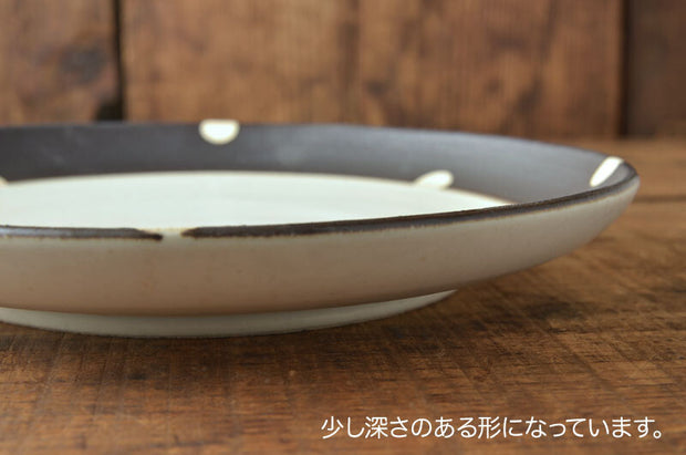 Mino Ware Plate - Choco Dots Series 日製美濃燒手工窯盤 (2 Size Options)