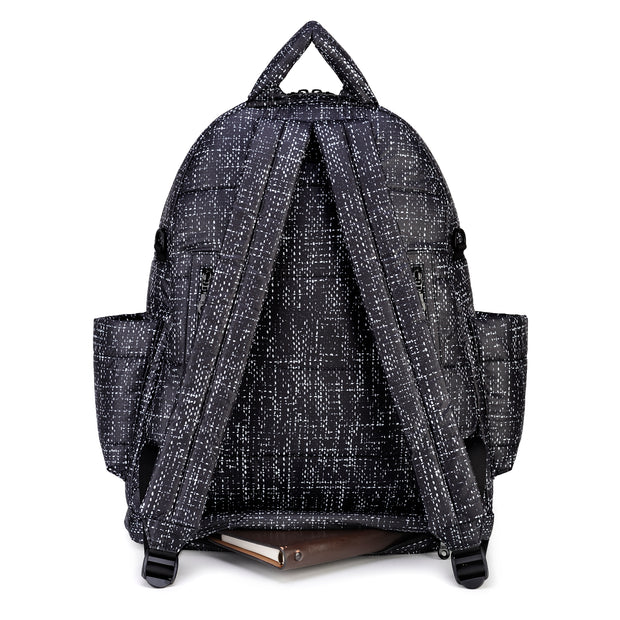 Airy Backpack Baby Diaper Bag - Black Tweed (L)