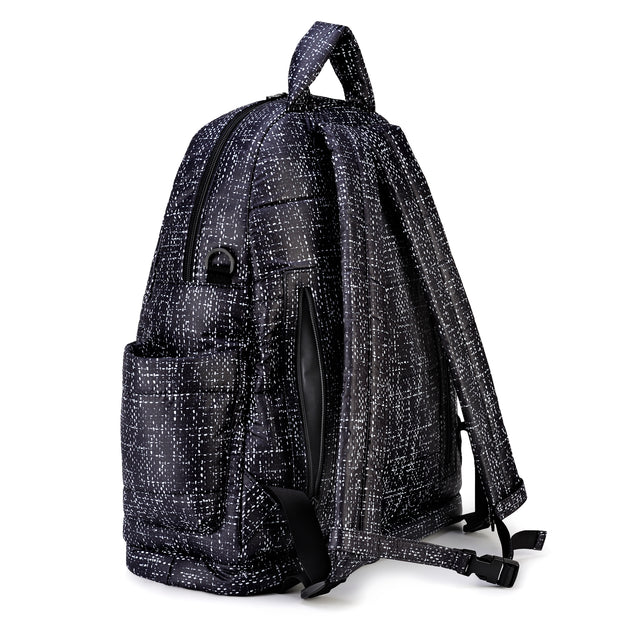 Airy Backpack Baby Diaper Bag - Black Tweed (L)