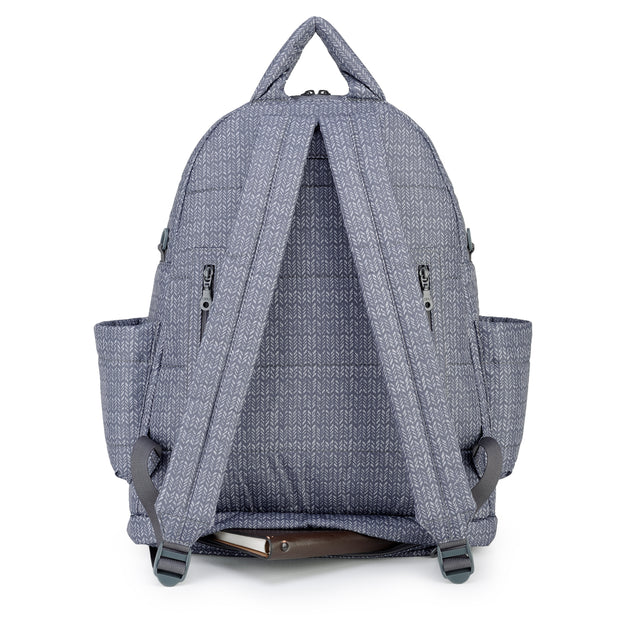 Airy Backpack Baby Diaper Bag - Knitted Grey (L)