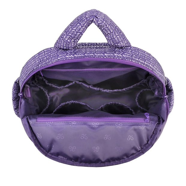Airy Backpack Baby Diaper Bag - Knitted Purple (L)