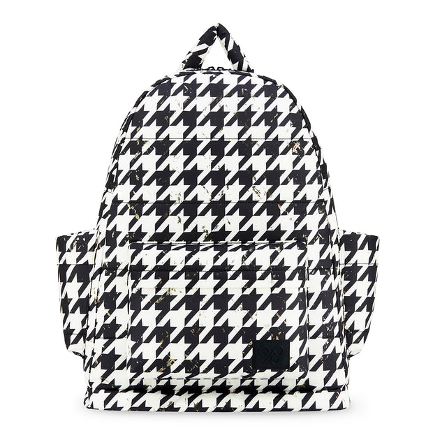 Airy Backpack Baby Diaper Bag - ECO Black Houndstooth (L)