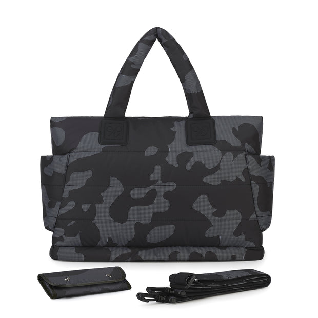 【IMPERFECT】Airy Tote Baby Diaper Bag - Black Camo (L)