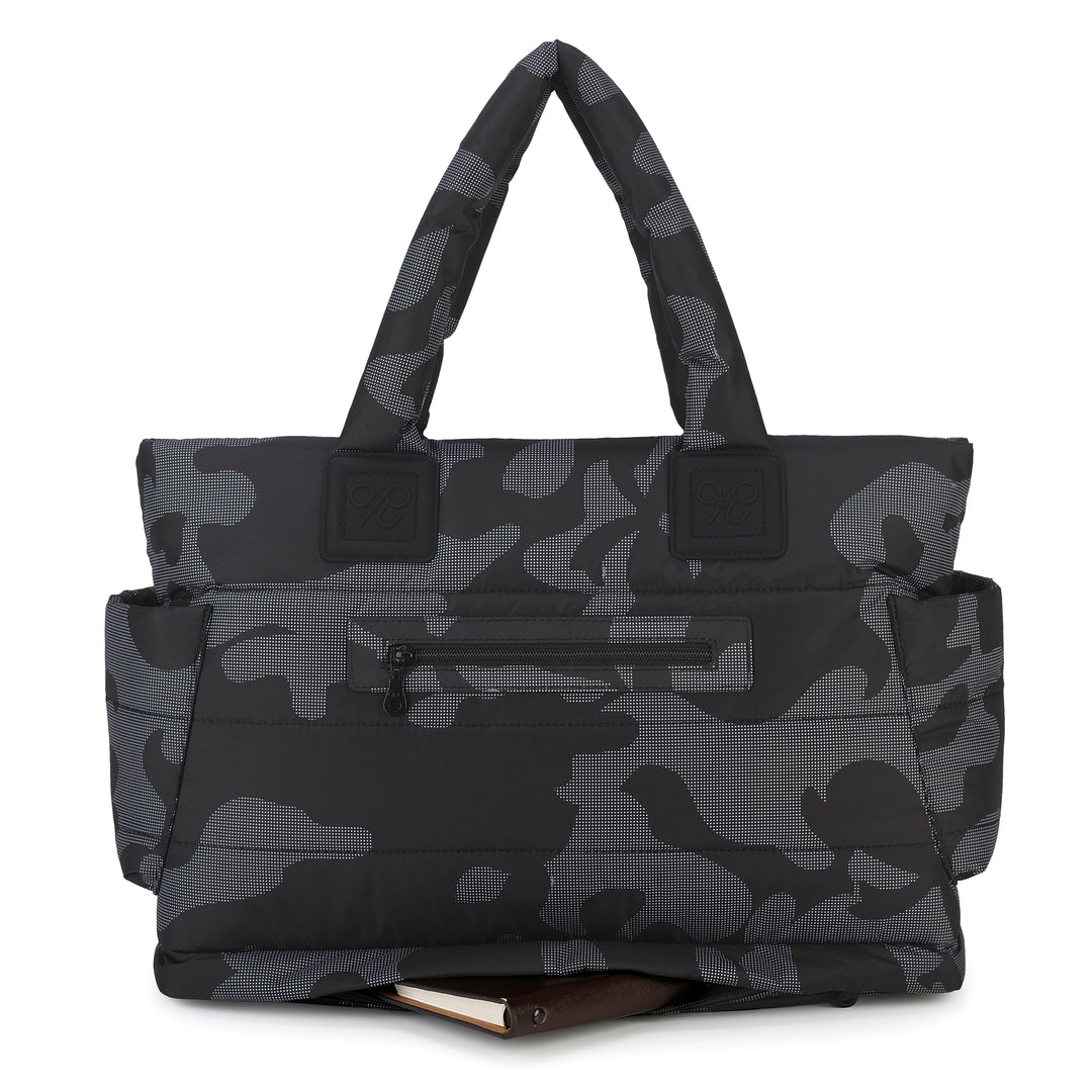 【IMPERFECT】Airy Tote Baby Diaper Bag - Black Camo (L)