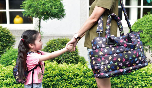 Airy Tote Baby Diaper Bag - Rock Stars (L)