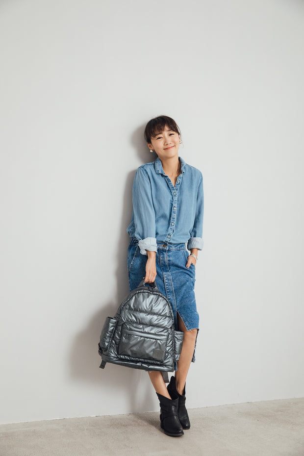 Airy Backpack Baby Diaper Bag - Smokey Grey (M)