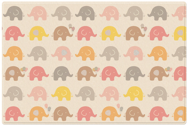 Parklon Reversible Pure Soft Play Mat - Little Elephant / Fabric Star